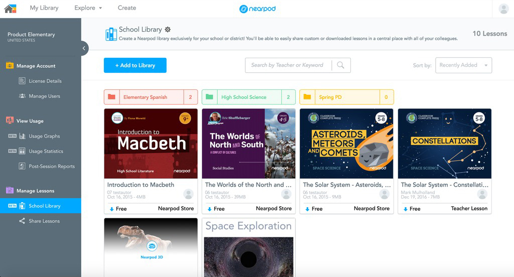 Nearpod Library