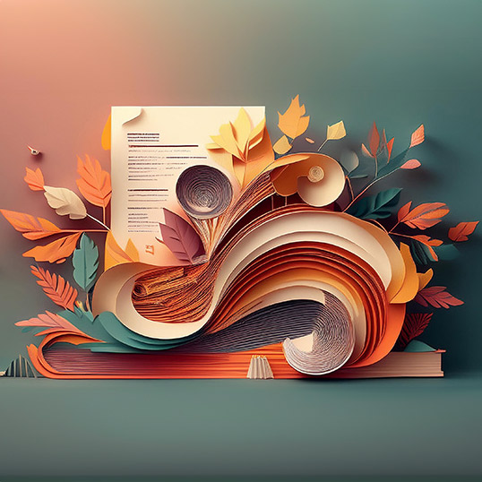 AI generative image of paperwork