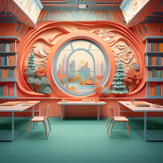 AI generative image of classroom