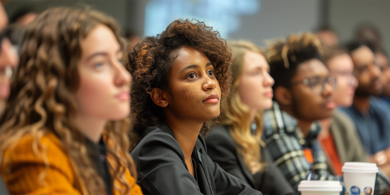 Students in an audience