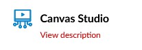 Canvas Studio view description