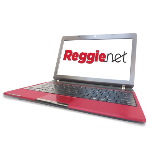 ReggieNet on a laptop screen